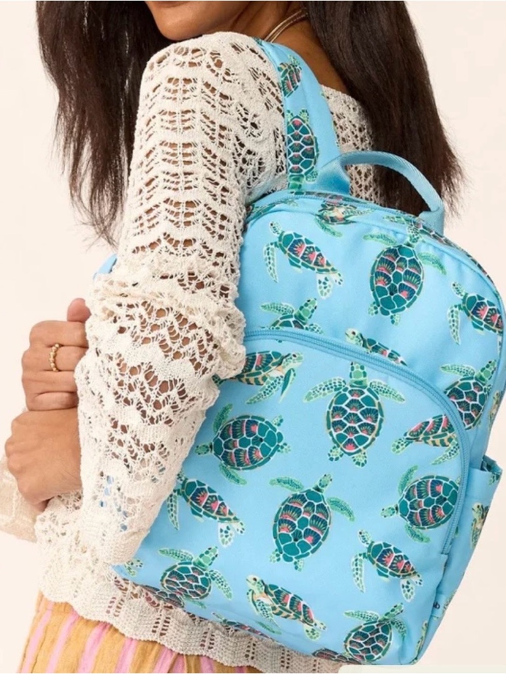 Vera Bradley Essential Small Backpack in Sea Turtles NWT